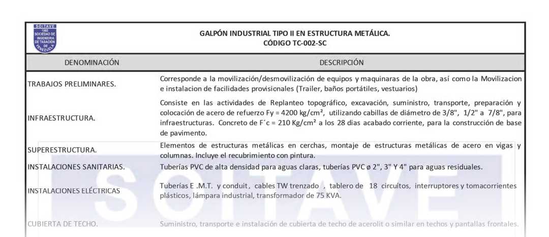 Tipo Constructivo Galp�n